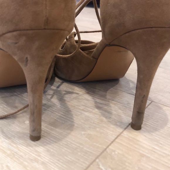 Banana Republic lace-up suede heels - Picture 6 of 7